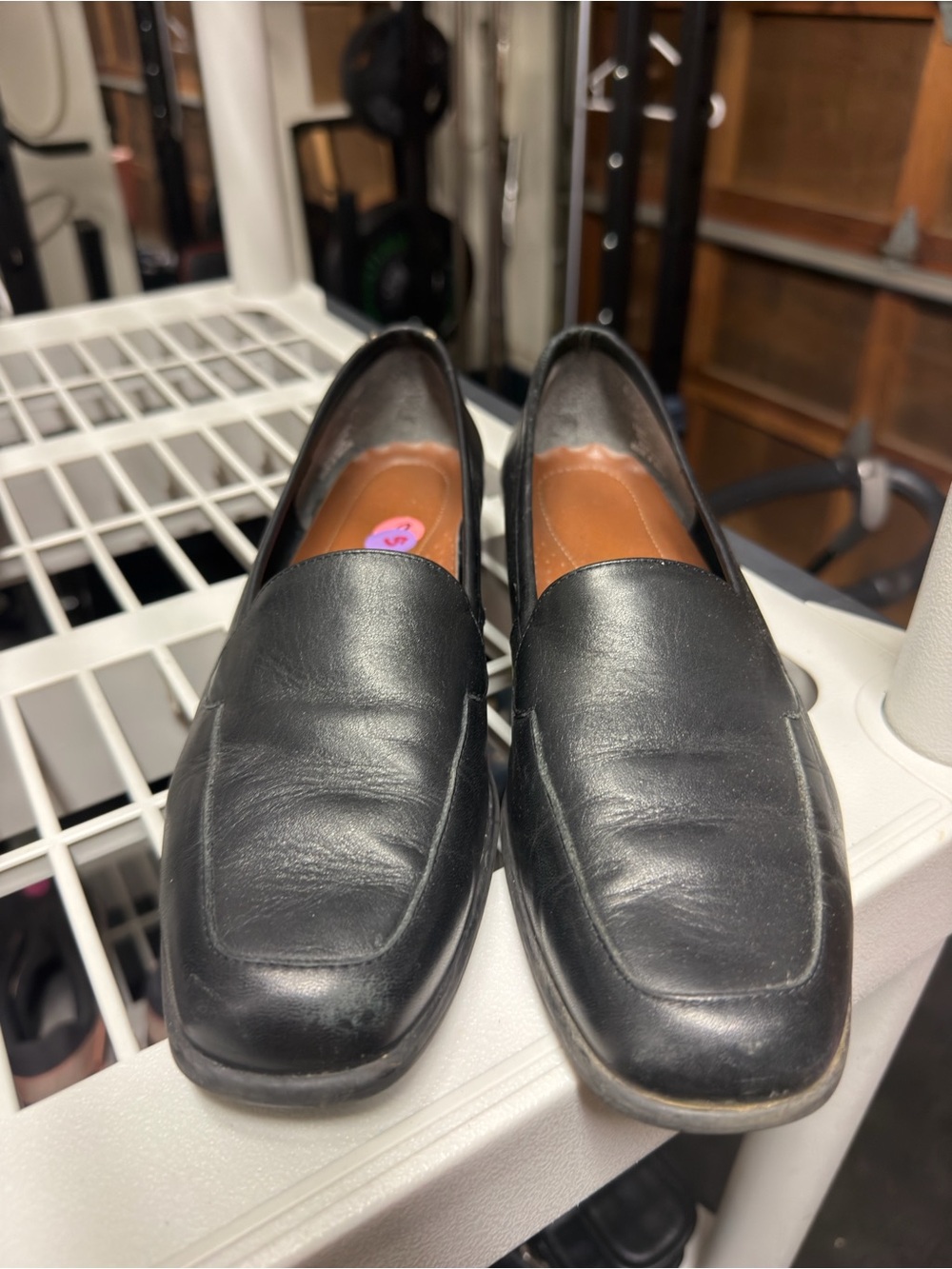 Naturalizer Black Leather Loafers